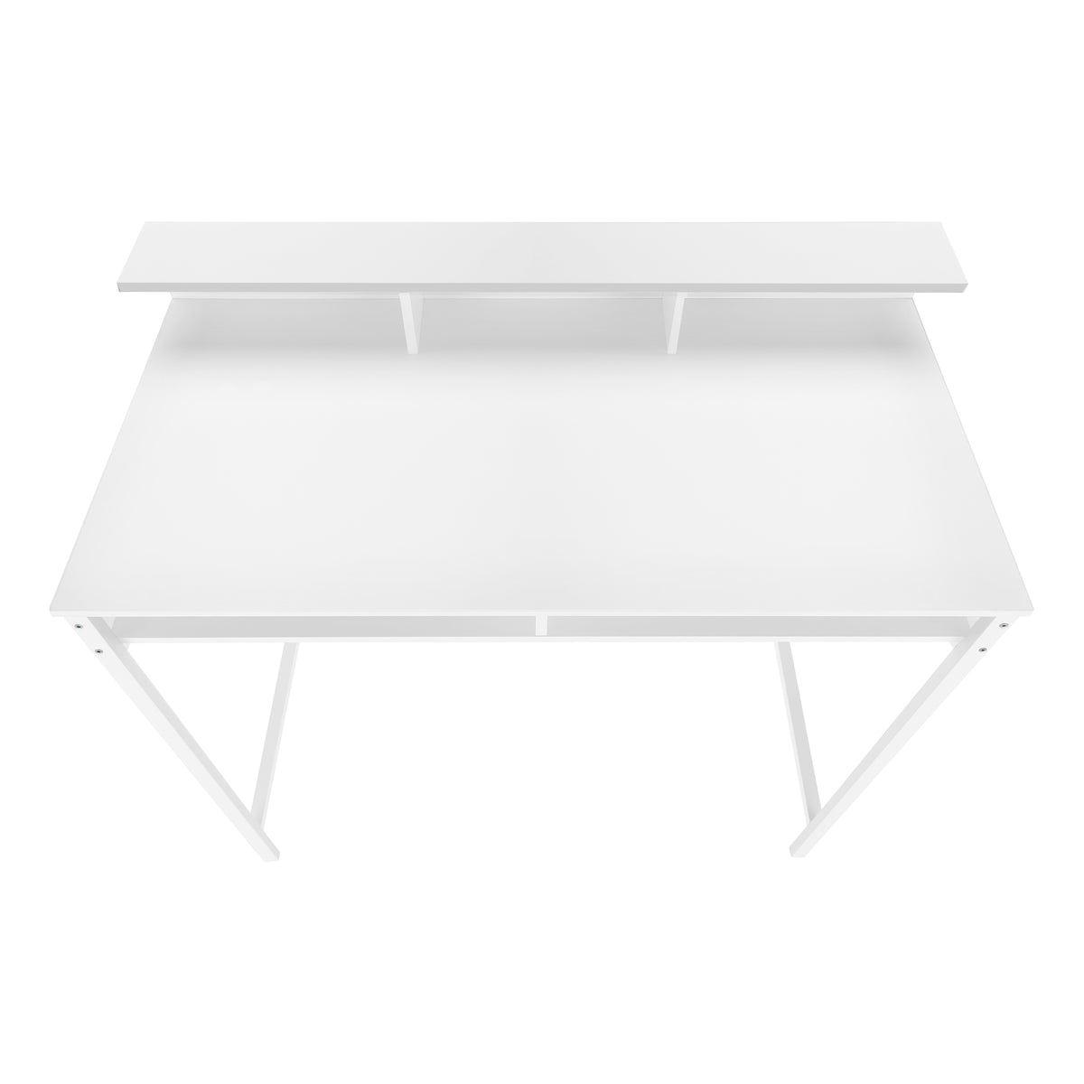COMPUTER DESK - 48""L / WHITE / WHITE STANDING HEIGHT