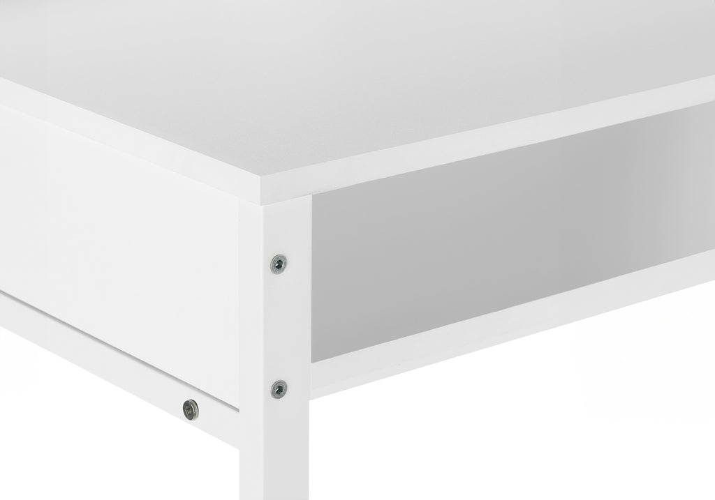 COMPUTER DESK - 48""L / WHITE / WHITE STANDING HEIGHT