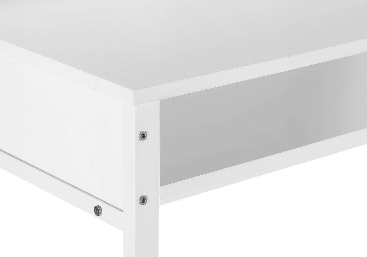 COMPUTER DESK - 48""L / WHITE / WHITE STANDING HEIGHT