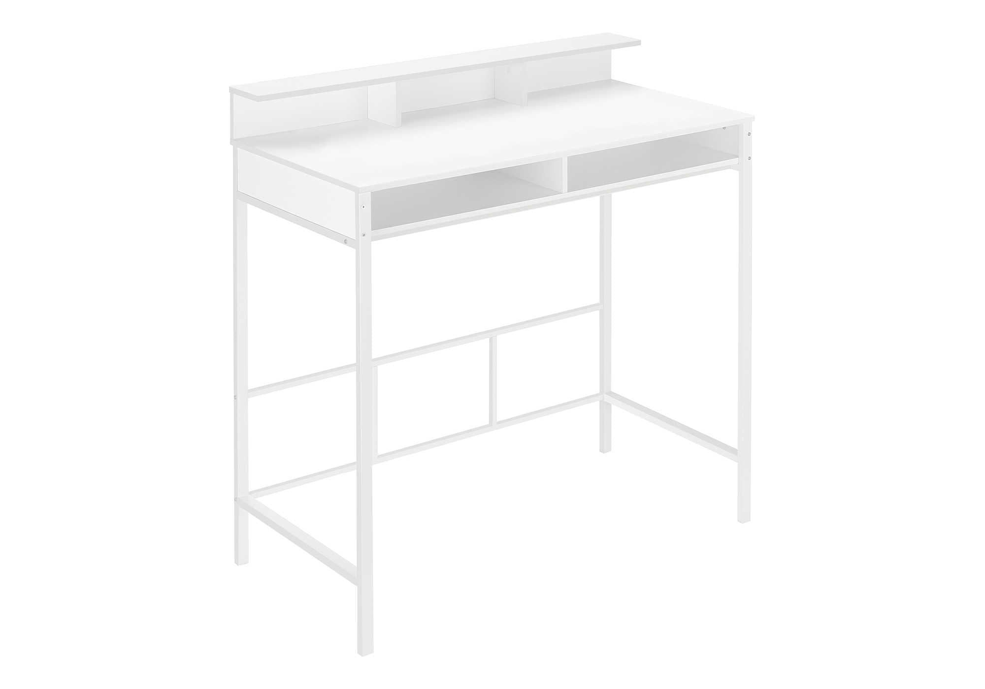 COMPUTER DESK - 48""L / WHITE / WHITE STANDING HEIGHT