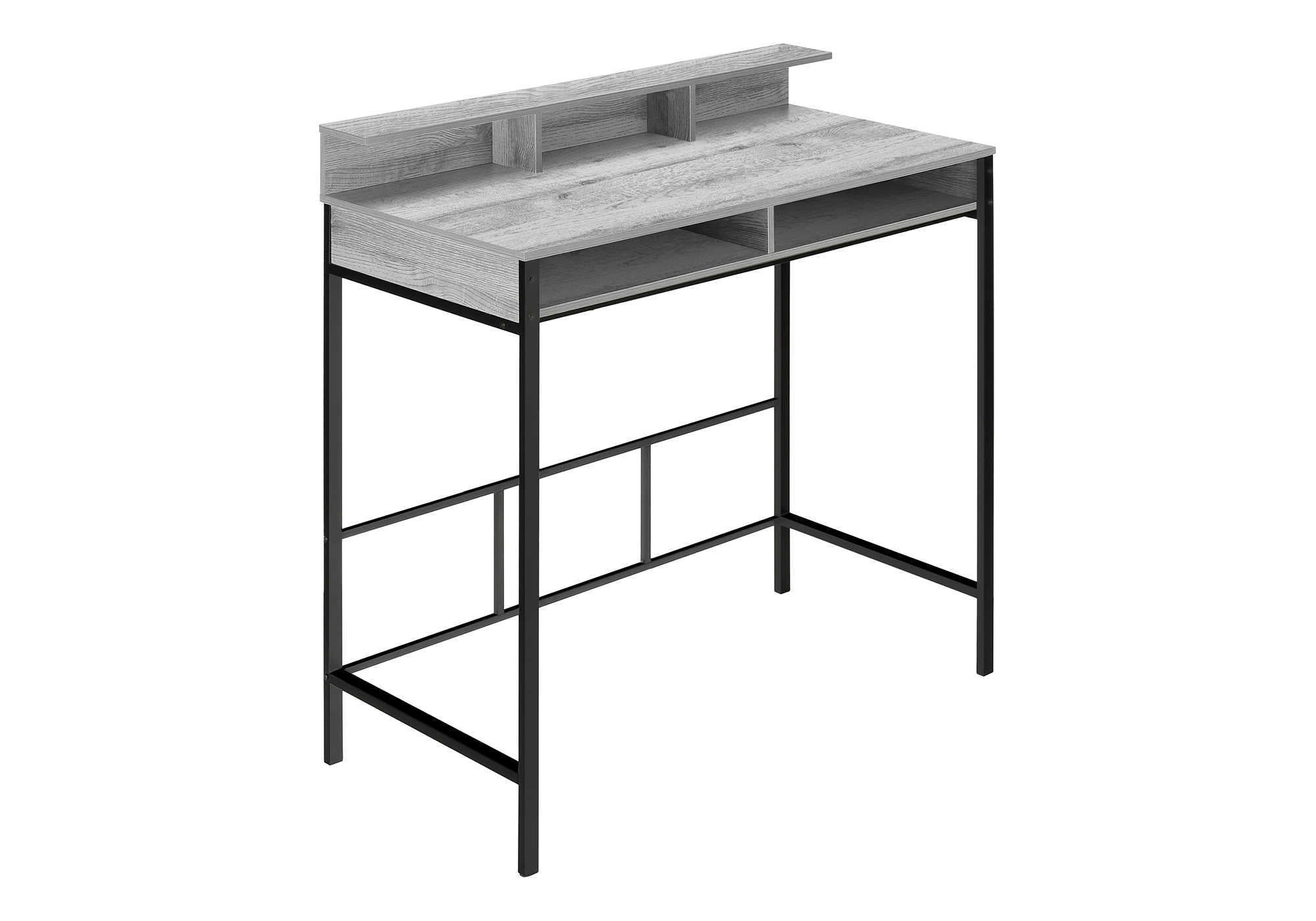 COMPUTER DESK - 48""L / GREY / BLACK STANDING HEIGHT