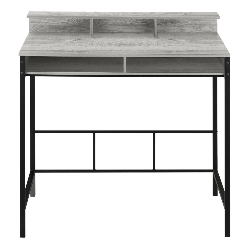 COMPUTER DESK - 48""L / GREY / BLACK STANDING HEIGHT