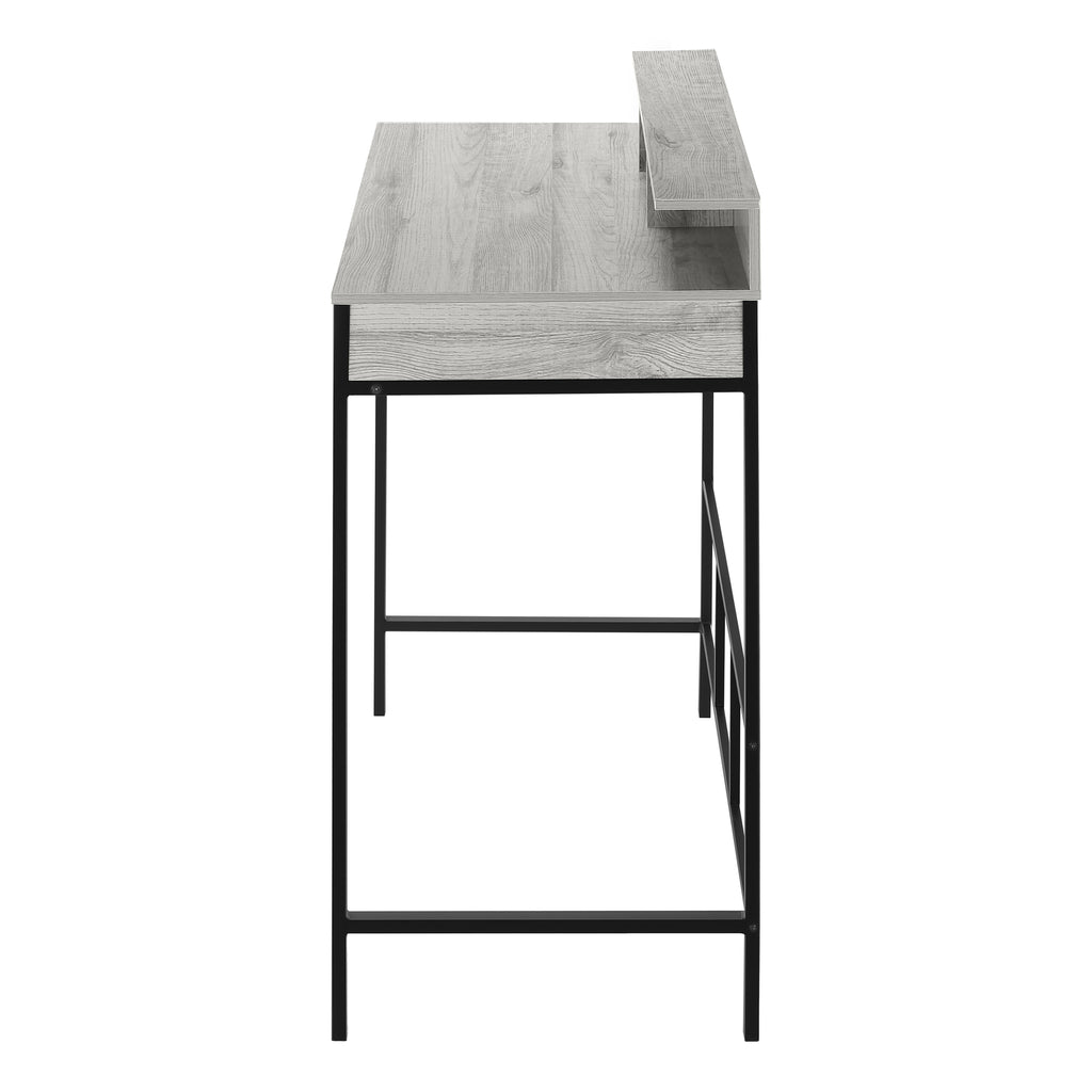 COMPUTER DESK - 48""L / GREY / BLACK STANDING HEIGHT