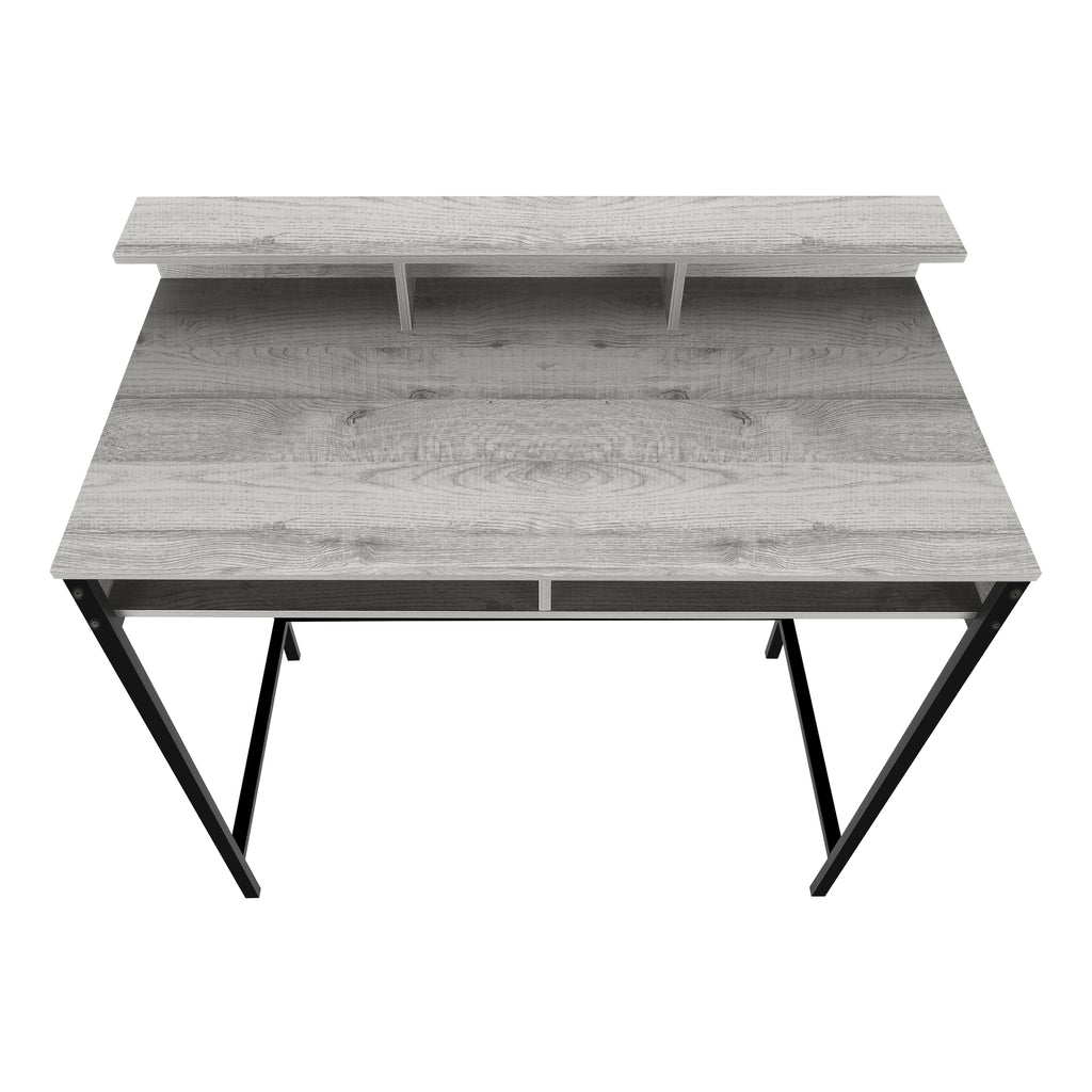 COMPUTER DESK - 48""L / GREY / BLACK STANDING HEIGHT