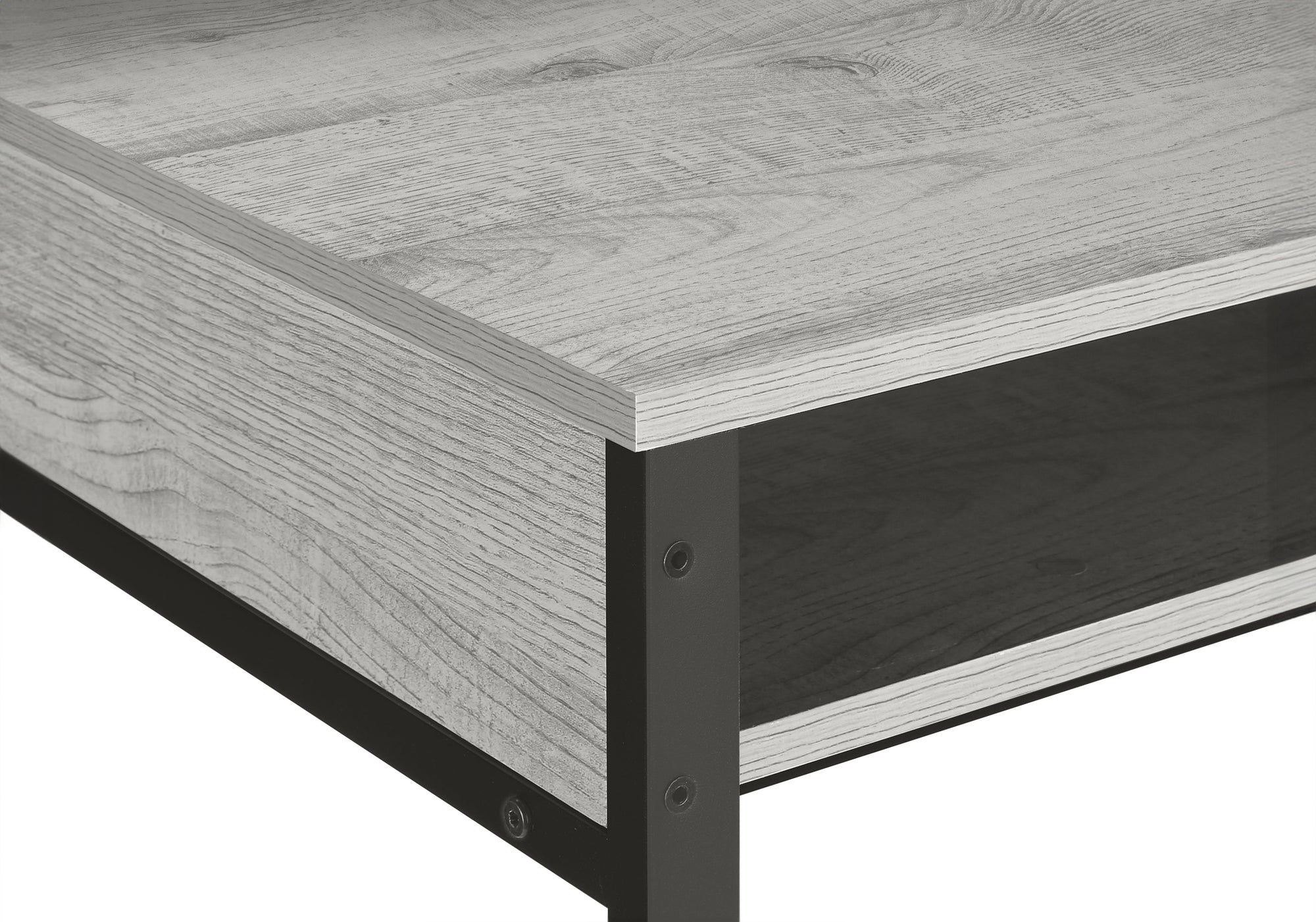 COMPUTER DESK - 48""L / GREY / BLACK STANDING HEIGHT