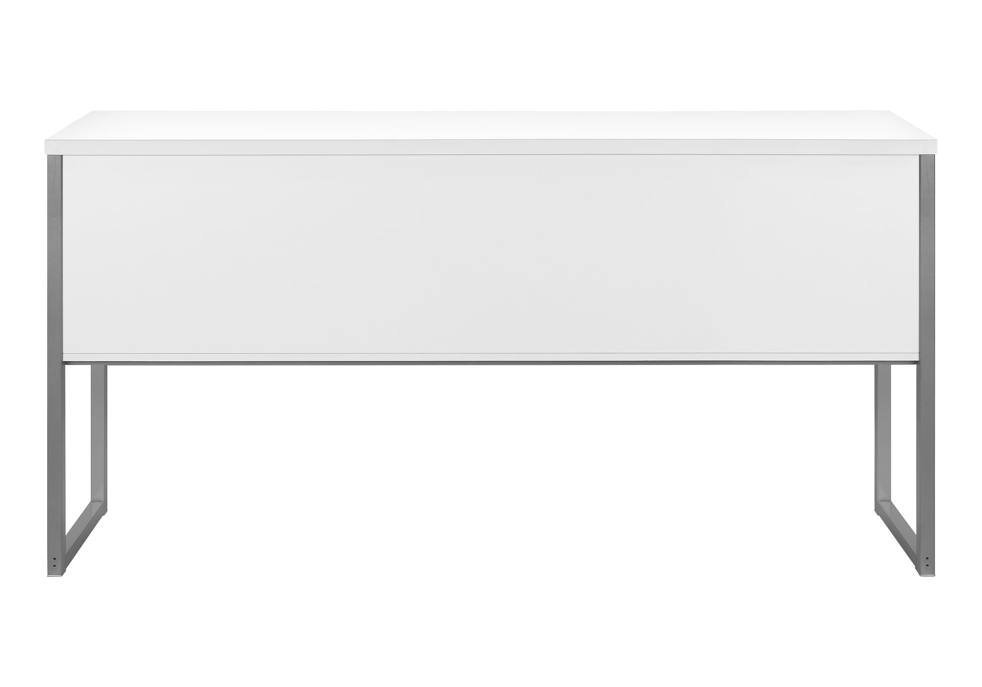 OFFICE HUTCH - 72""L WHITE / SILVER COMMERCIAL GRADE