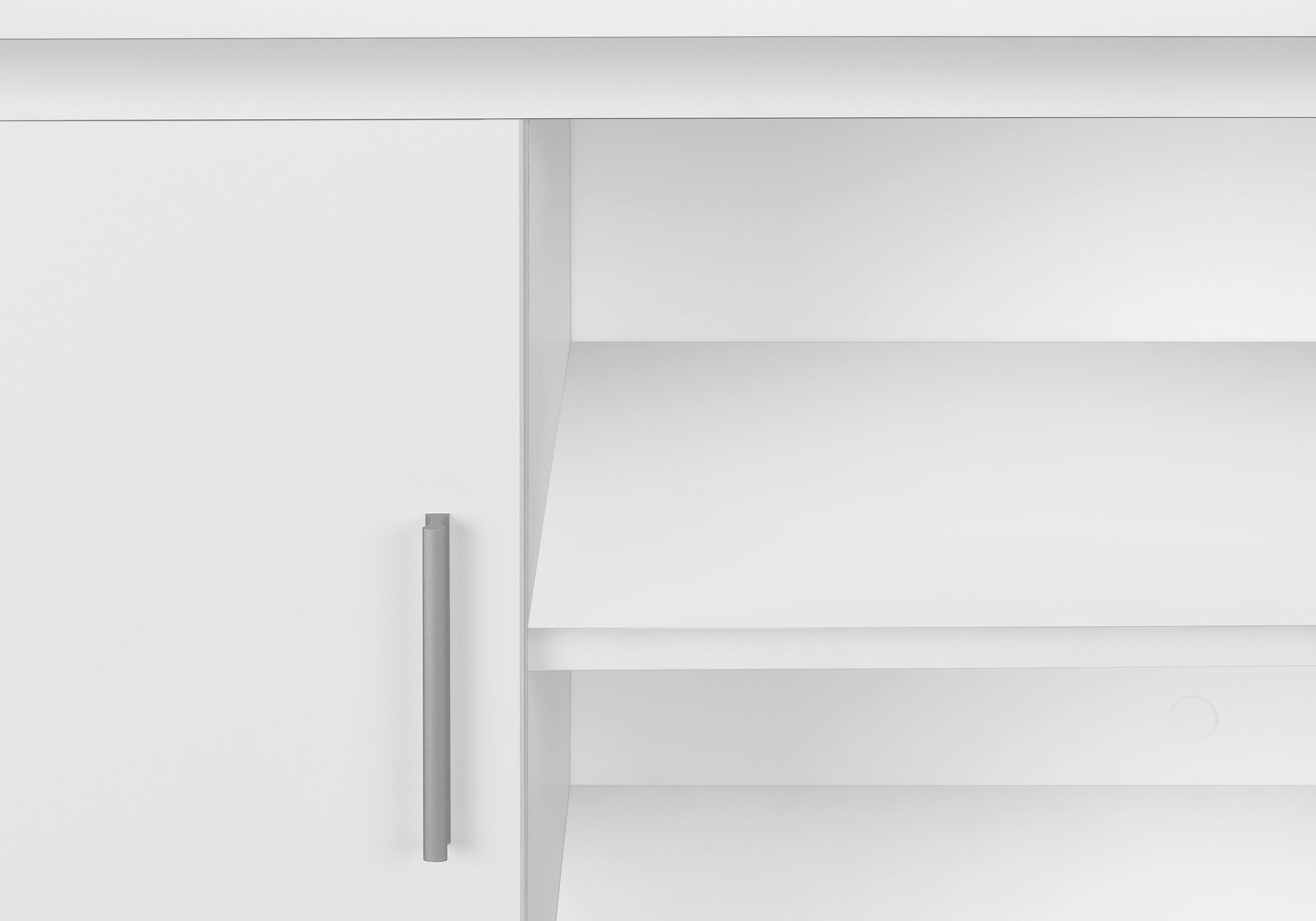 OFFICE HUTCH - 72""L WHITE / SILVER COMMERCIAL GRADE
