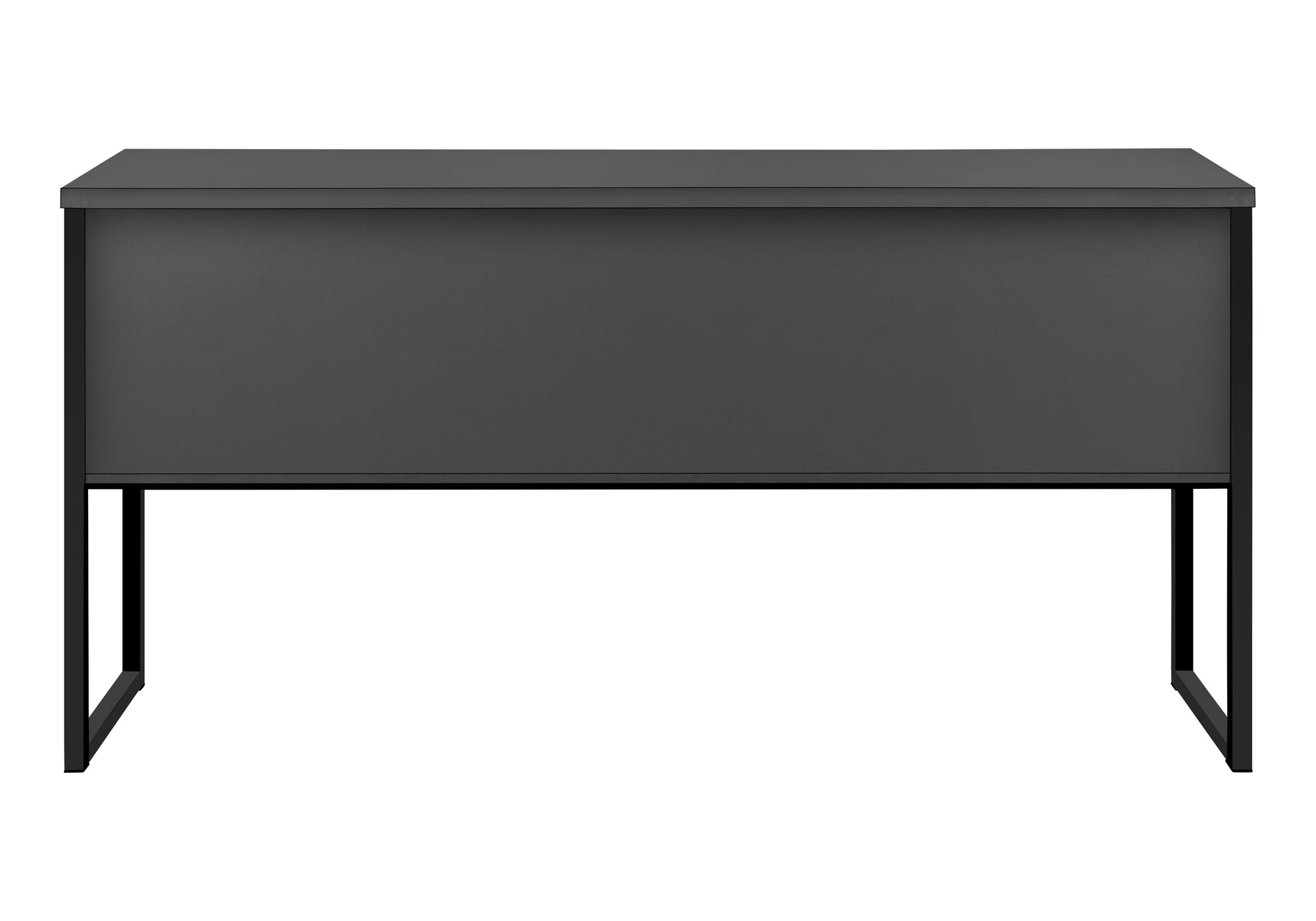 OFFICE HUTCH - 72""L GREY / BLACK COMMERCIAL GRADE