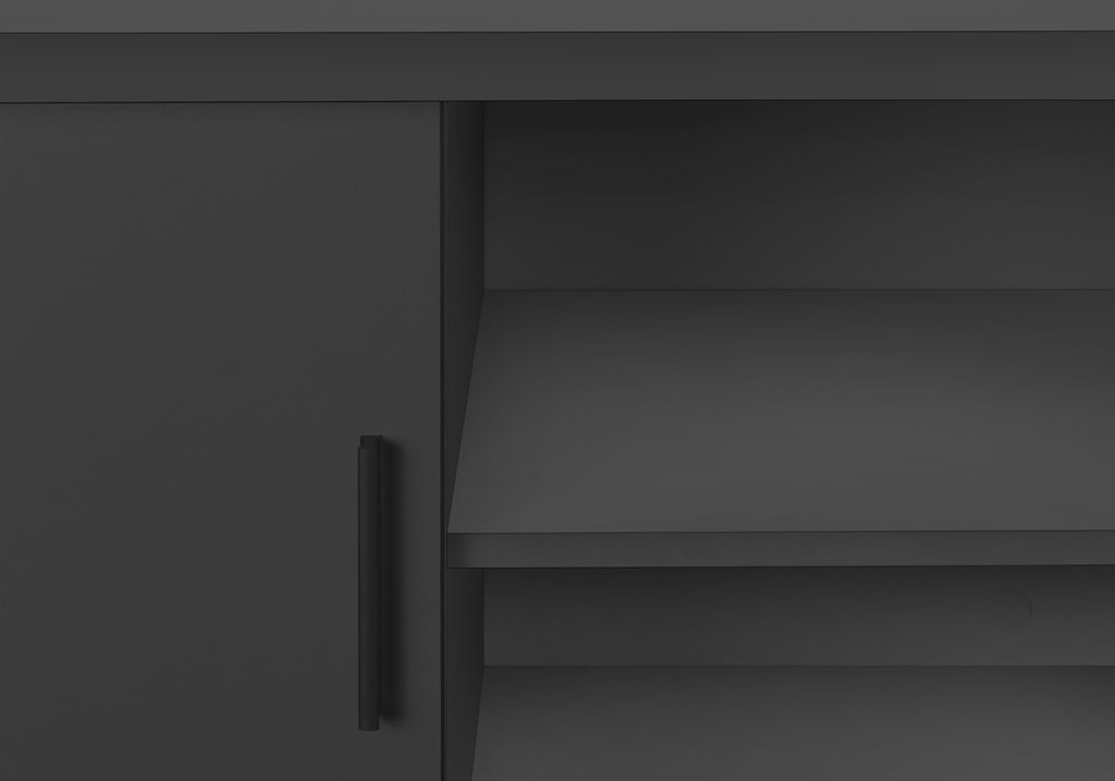 OFFICE HUTCH - 72""L GREY / BLACK COMMERCIAL GRADE