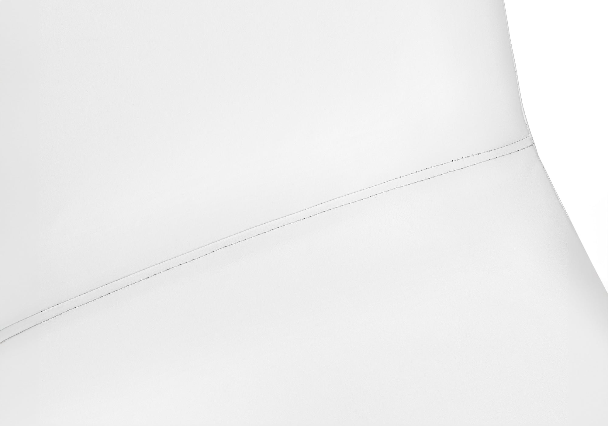 BARSTOOL - 40""H / WHITE LEATHER-LOOK / WHITE METAL