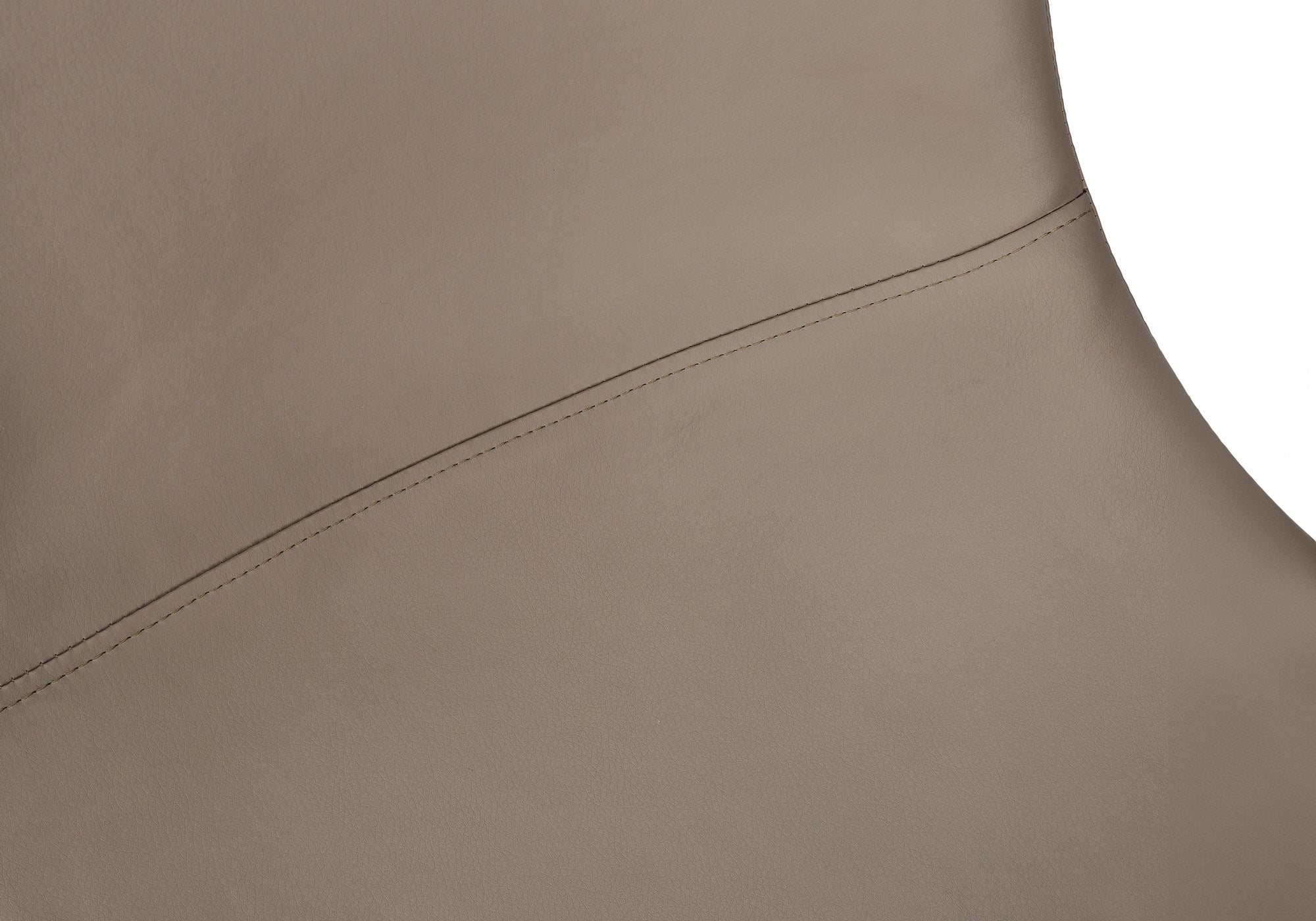 BARSTOOL - 40""H / TAUPE LEATHER-LOOK / BLACK METAL