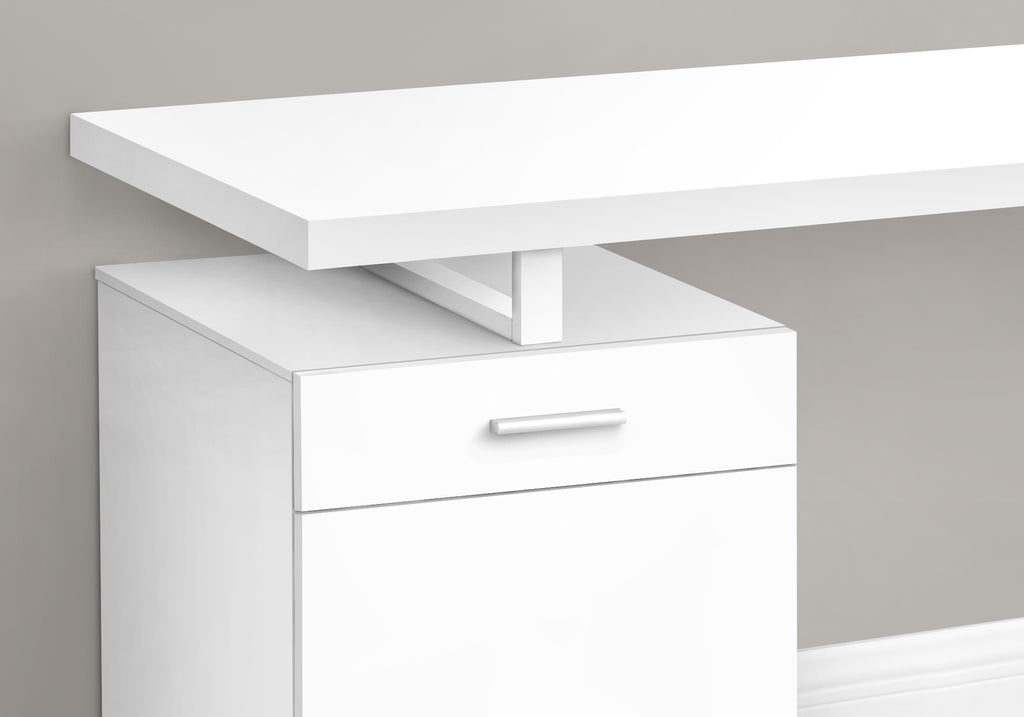 COMPUTER DESK - 48""L / WHITE LEFT OR RIGHT FACING