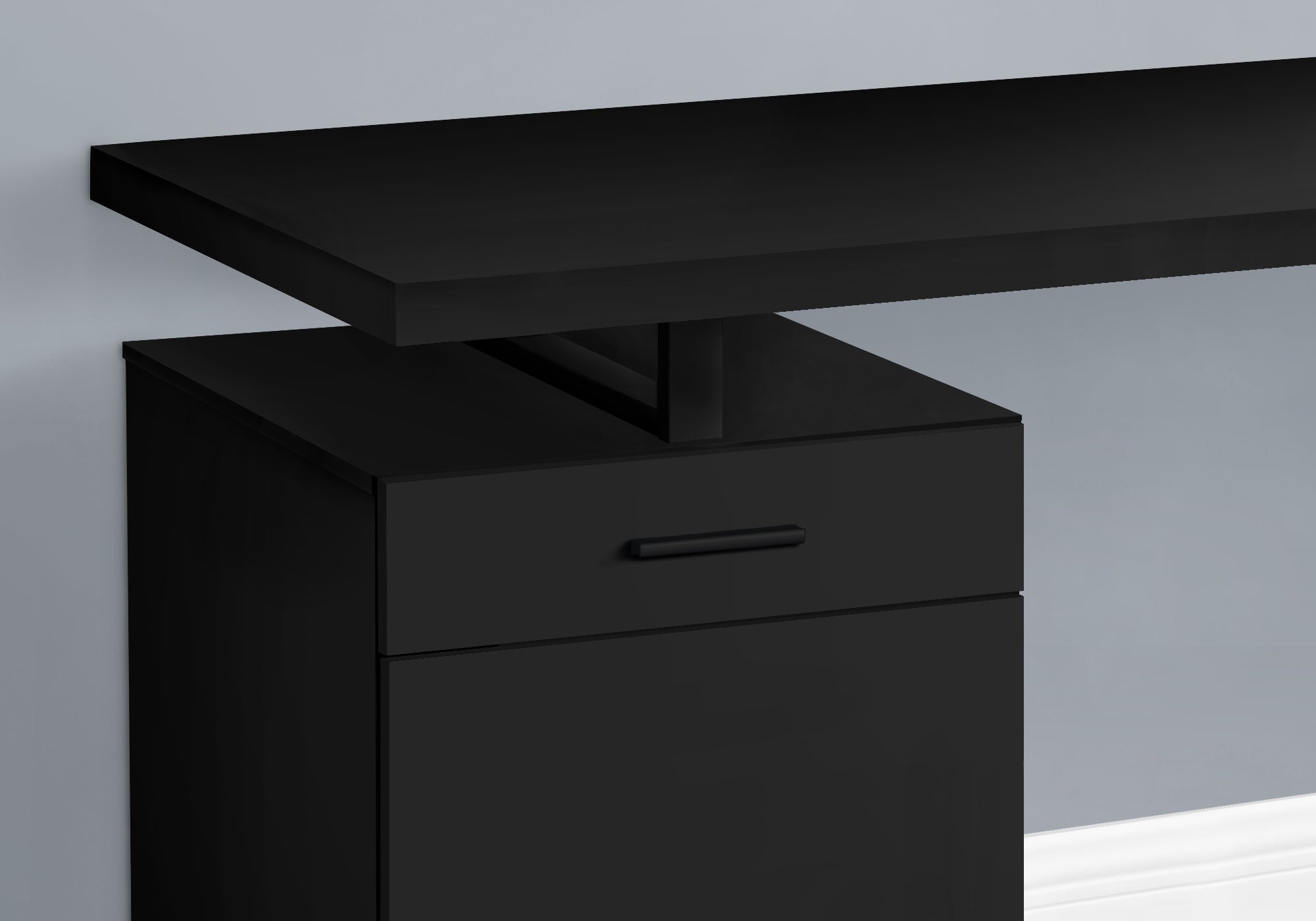 COMPUTER DESK - 48""L / BLACK LEFT OR RIGHT FACING