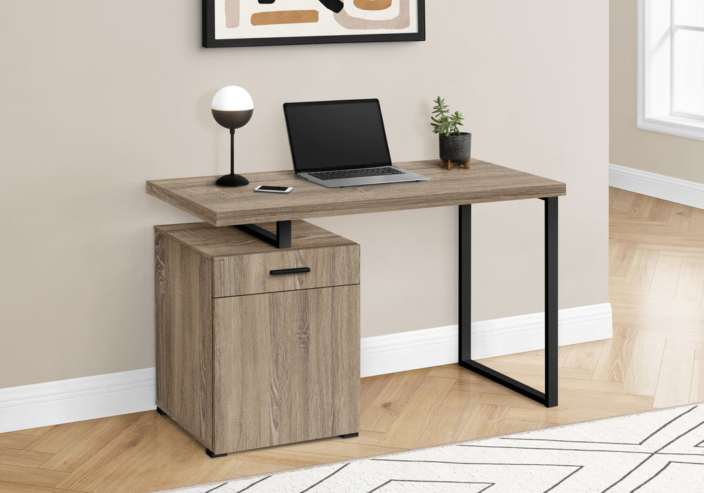 COMPUTER DESK - 48""L / DARK TAUPE LEFT OR RIGHT FACING