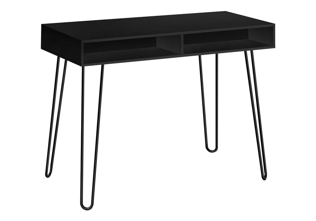 COMPUTER DESK - 40""L / BLACK / BLACK METAL