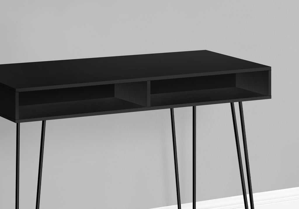 COMPUTER DESK - 40""L / BLACK / BLACK METAL