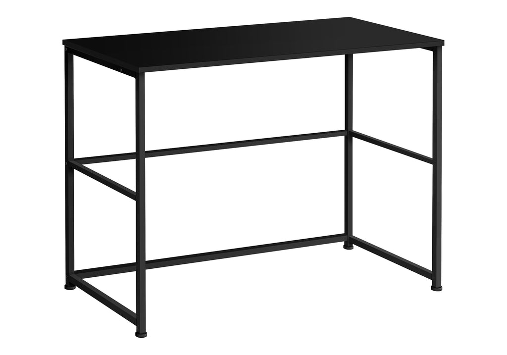COMPUTER DESK - 40""L / BLACK / BLACK METAL