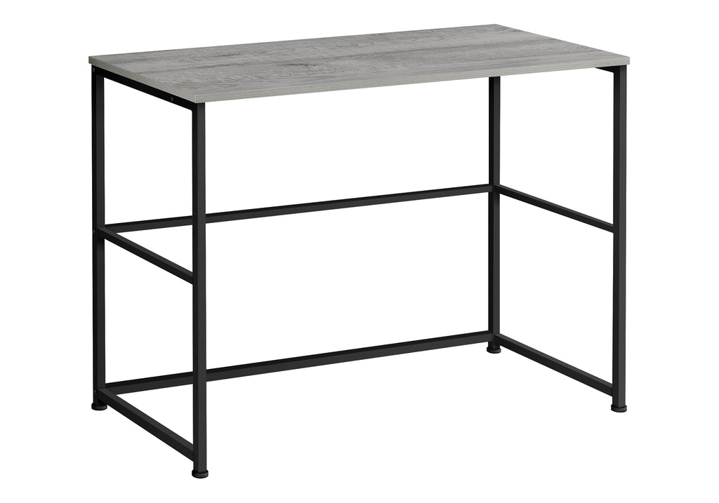 COMPUTER DESK - 40""L / GREY / BLACK METAL