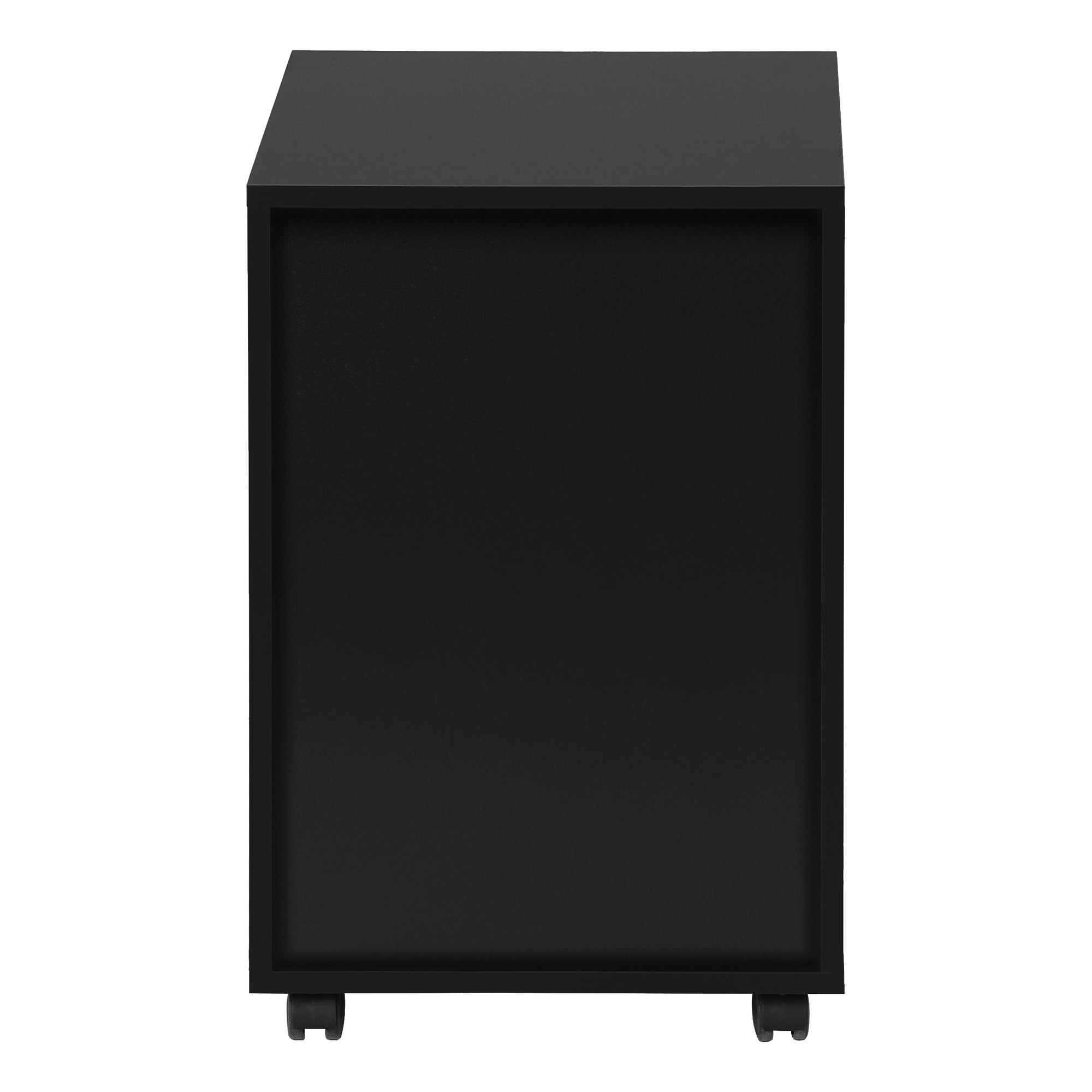 FILING CABINET - 3 DRAWER / BLACK ON CASTORS