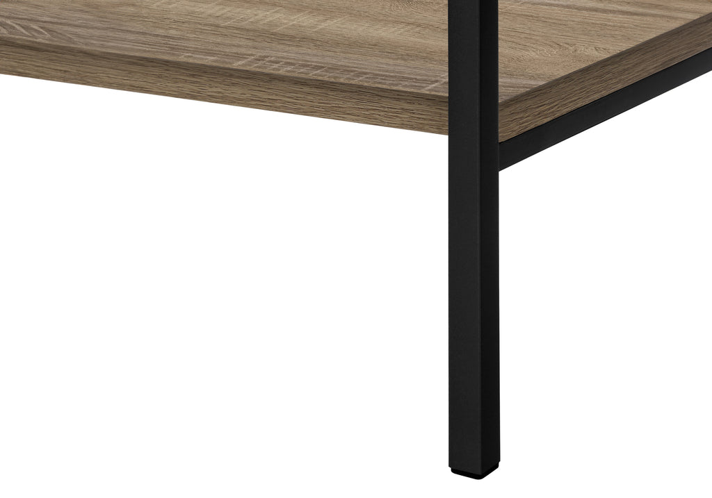 BOOKCASE - 48""H / DARK TAUPE / BLACK METAL