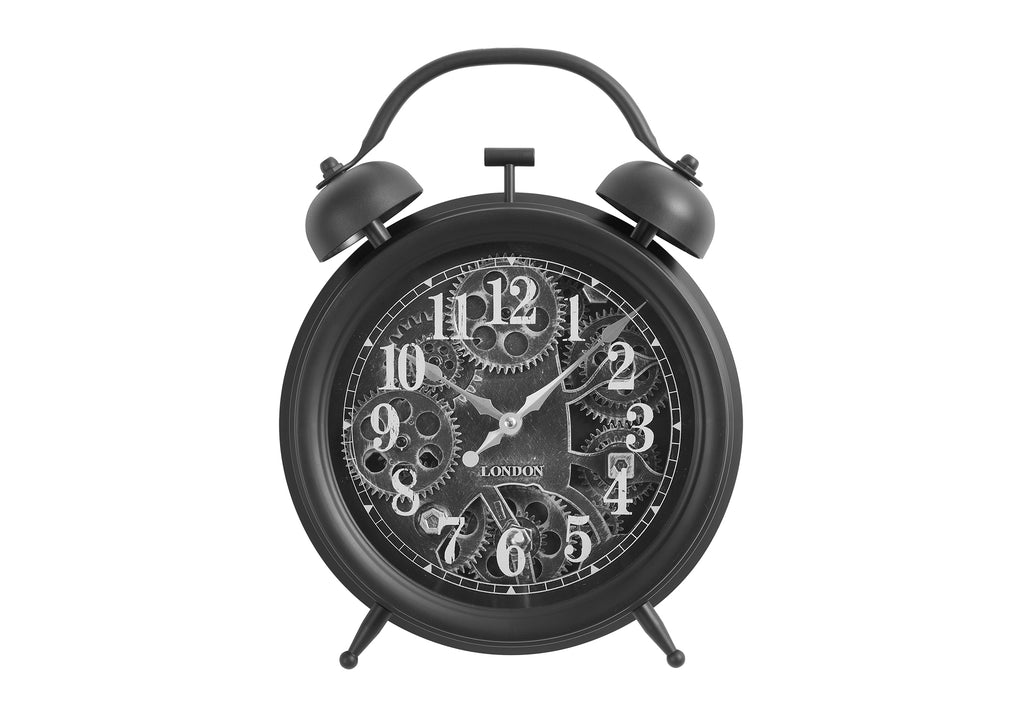 CLOCKS - TABLETOP GEAR MECHANISM / BLACK