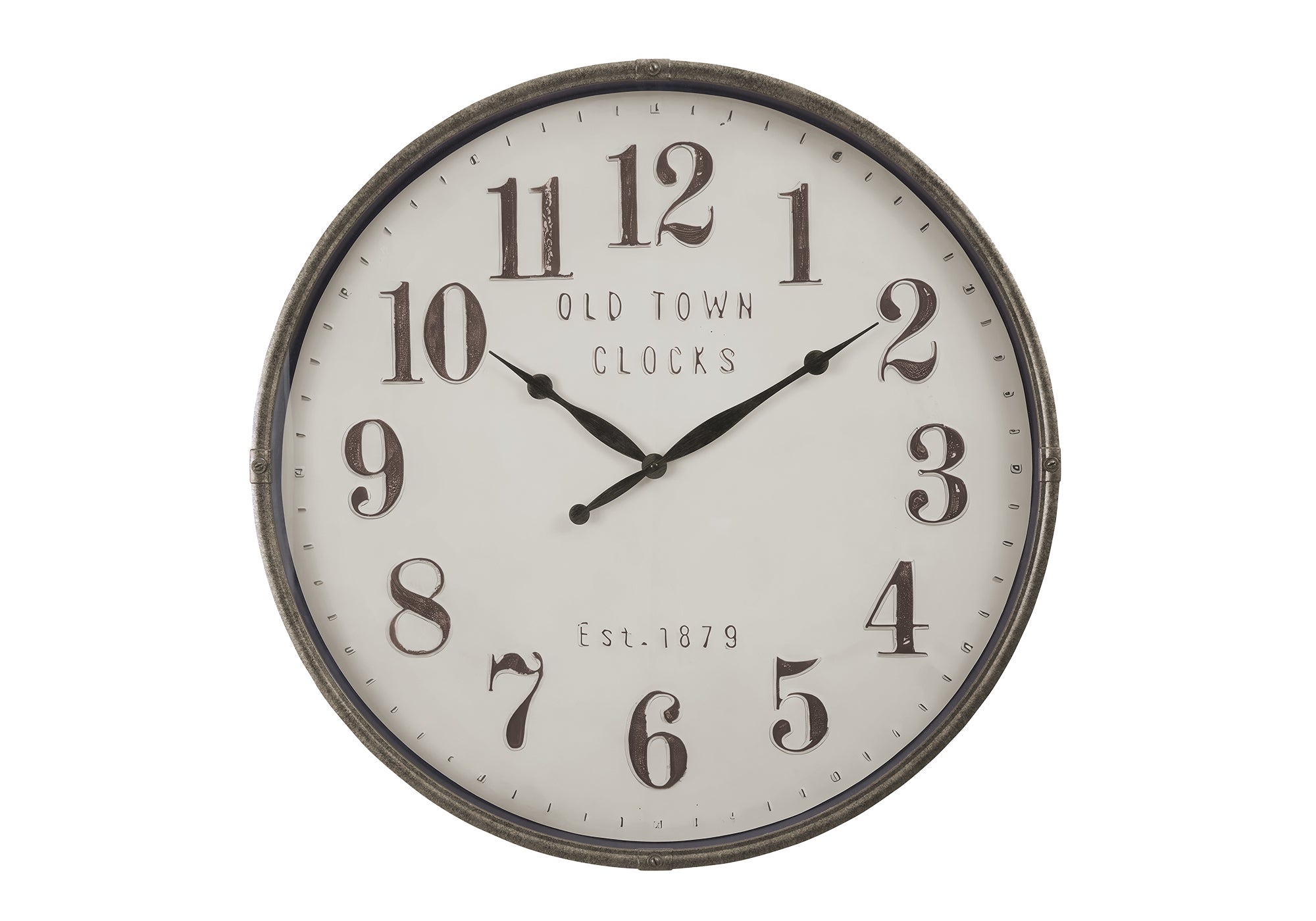CLOCKS - 30""DIA / WALL CLOCK / BROWN