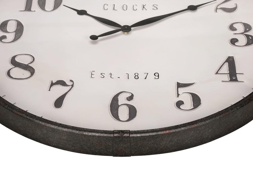 CLOCKS - 30""DIA / WALL CLOCK / BROWN