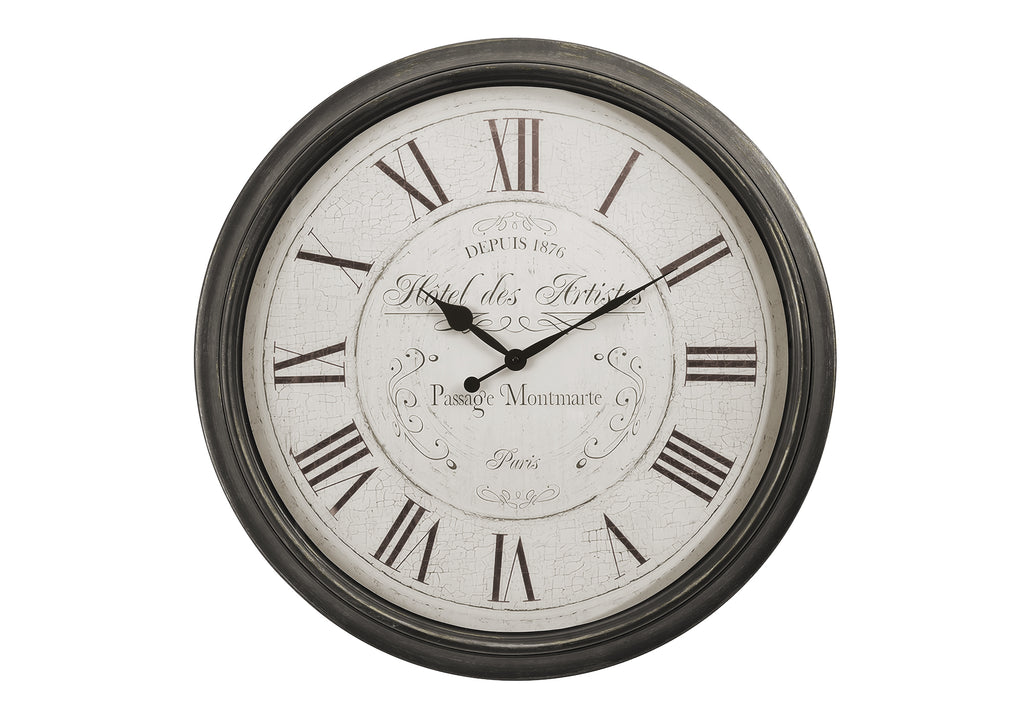CLOCKS - 30""DIA / WALL CLOCK / BROWN