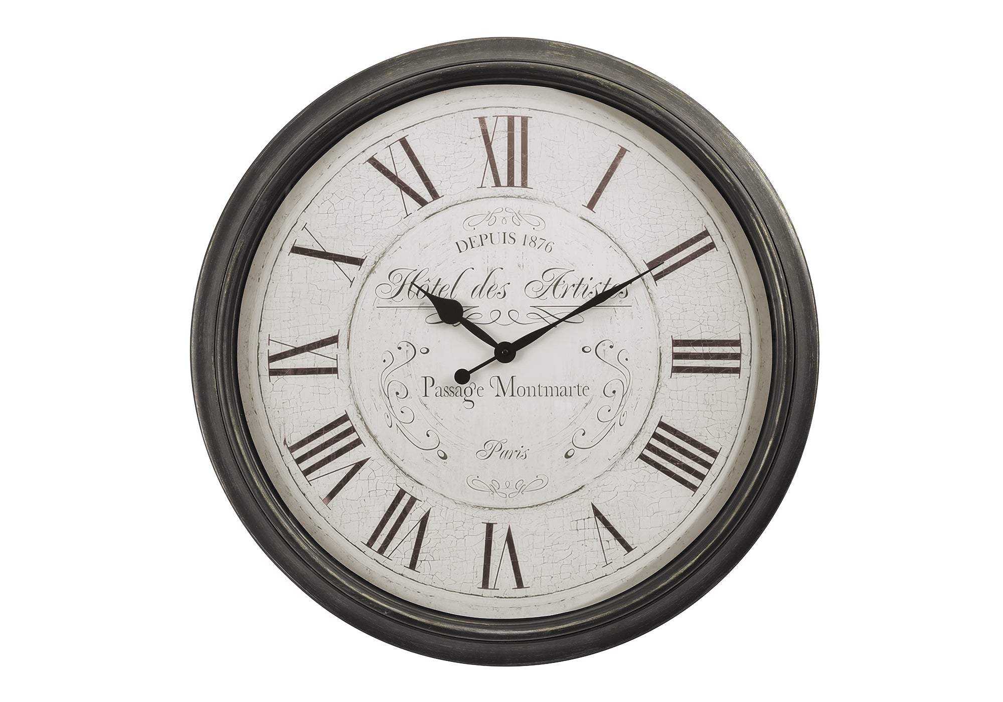 CLOCKS - 30""DIA / WALL CLOCK / BROWN