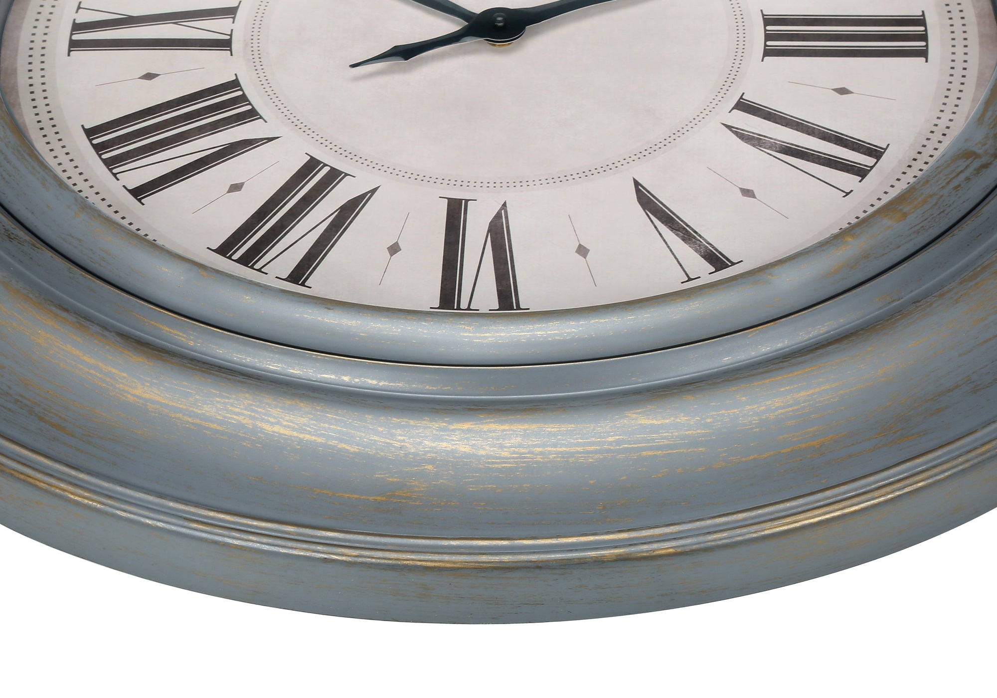 CLOCKS - 30""DIA / WALL CLOCK / ANTIQUE BLUE