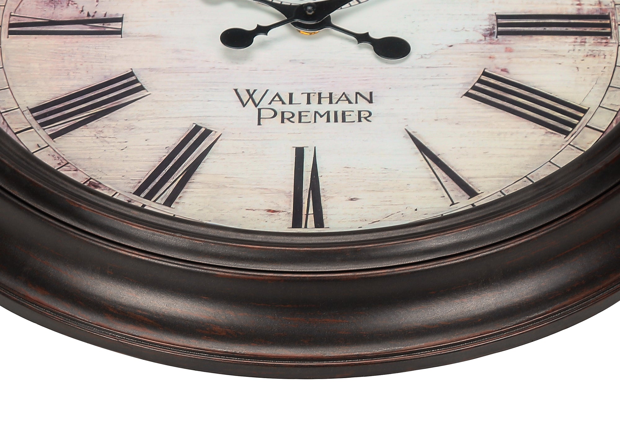 CLOCKS - 20""DIA / WALL CLOCK / BROWN