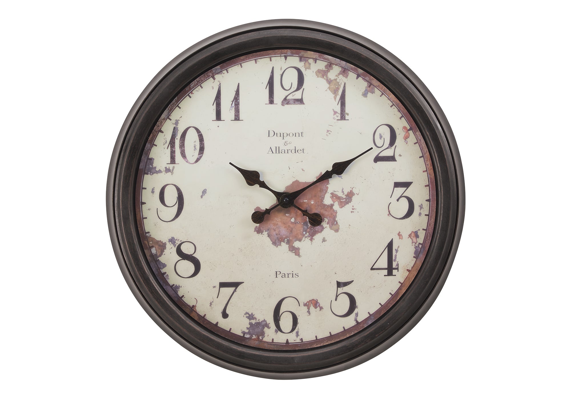 CLOCKS - 20""DIA / WALL CLOCK / BROWN