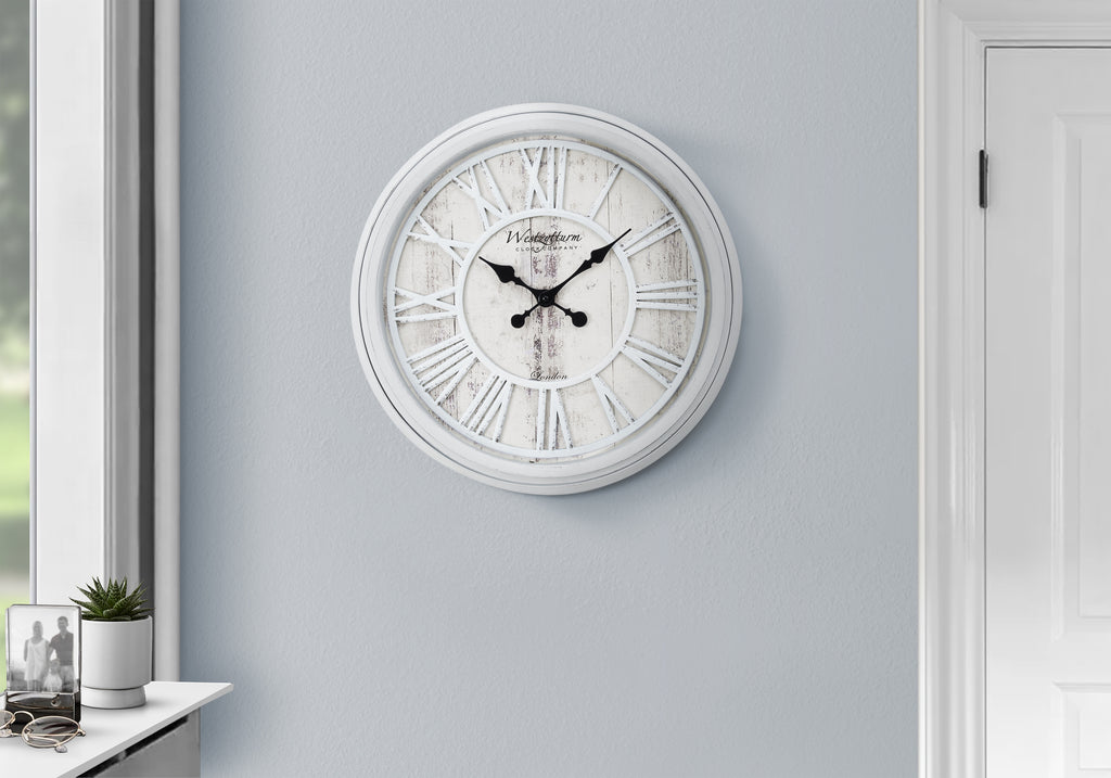 CLOCKS - 20""DIA / WALL CLOCK / GREY