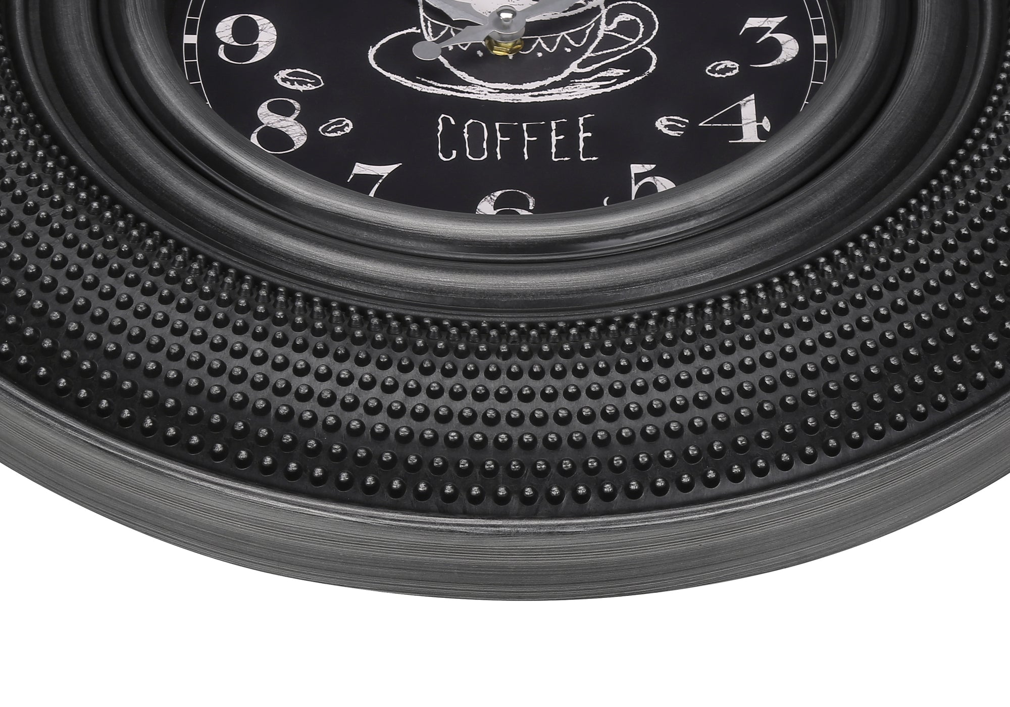 CLOCKS - 20""DIA / WALL CLOCK / CHARCOAL GREY