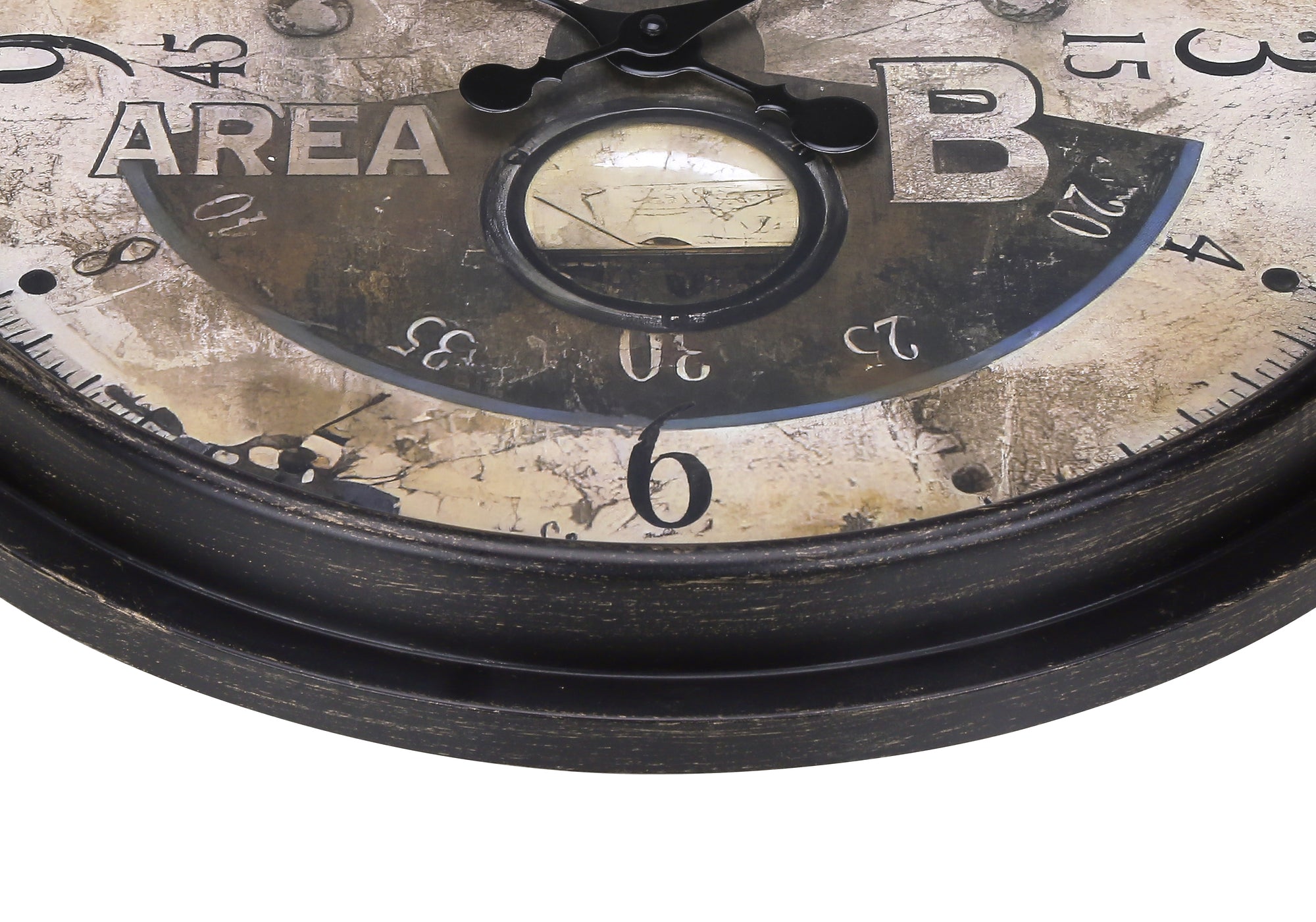 CLOCKS - 20""DIA / WALL CLOCK / ANTIQUE BROWN