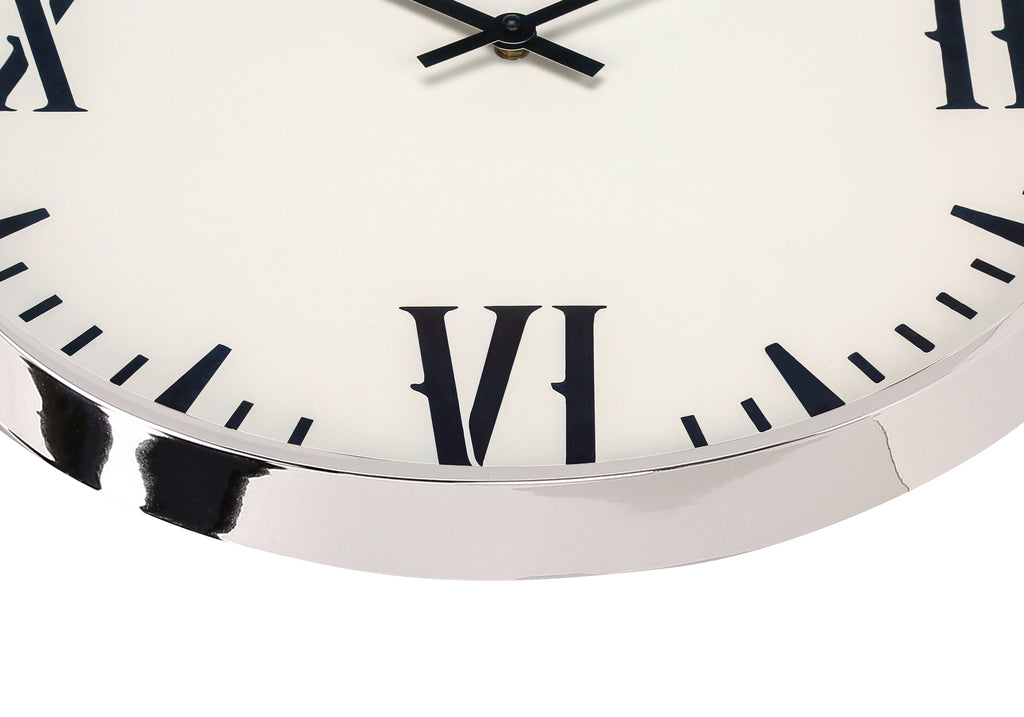 CLOCKS - 20""DIA / WALL CLOCK / WHITE