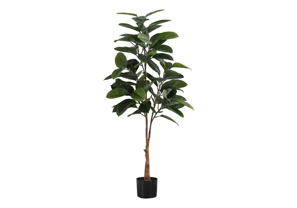 ARTIFICIAL PLANT - 52""H / INDOOR RUBBER TREE IN A 5"" POT