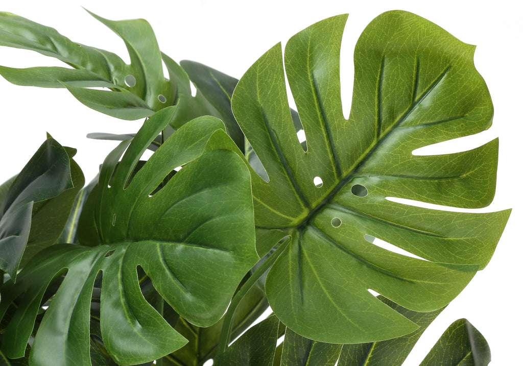 ARTIFICIAL PLANT - 24""H / INDOOR MONSTERA / 5"" WHITE POT