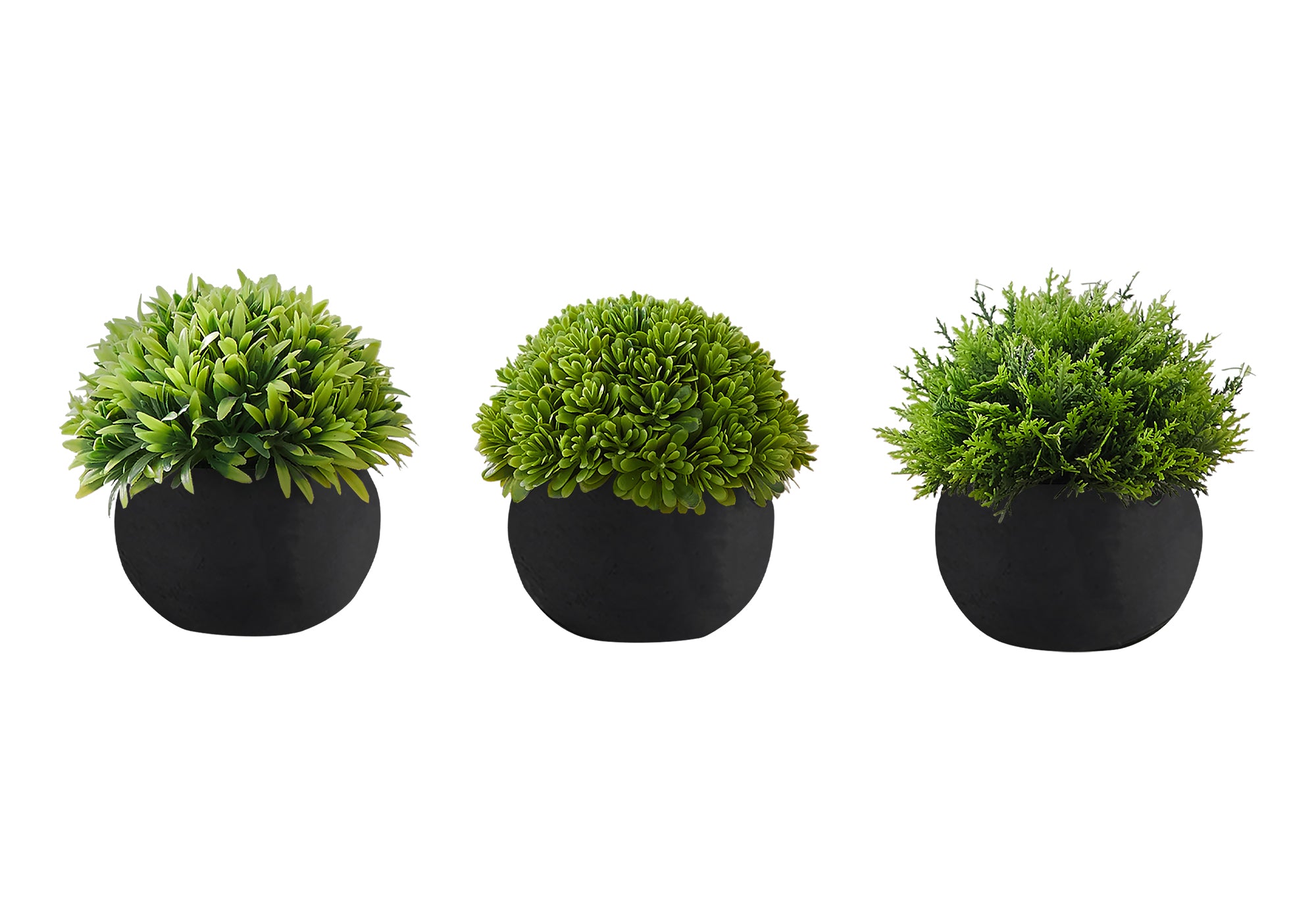 ARTIFICIAL PLANT - 3PCS / 5""H GRASS IN A 3"" BLACK POT
