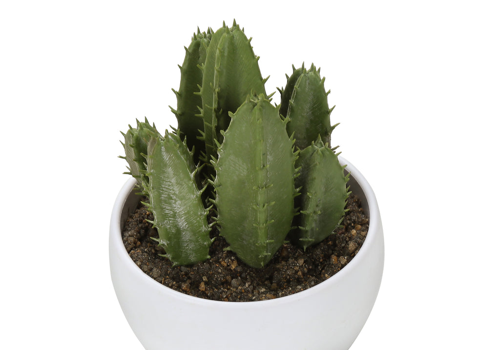 ARTIFICIAL PLANT - 3PCS / 6""H SUCCULENT IN A 3"" WHITE POT