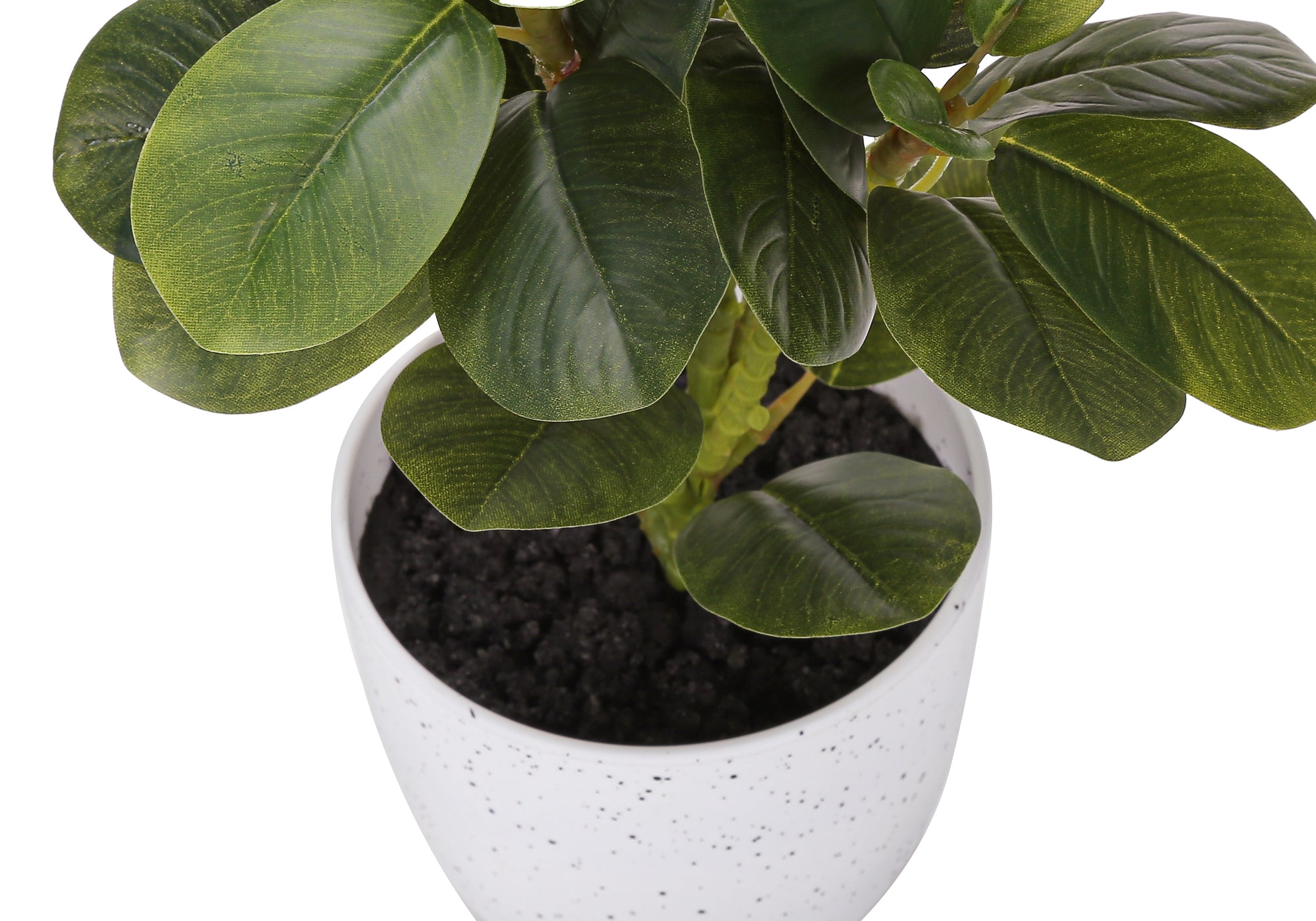 ARTIFICIAL PLANT - 2PCS / 14""H FICUS ELASTICA / 4"" POT
