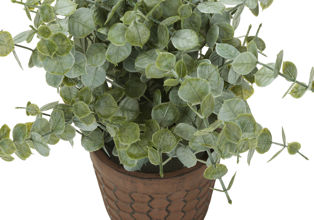 ARTIFICIAL PLANT - 2PCS / 13""H EUCALYPTUS / GRASS/ 4"" POT