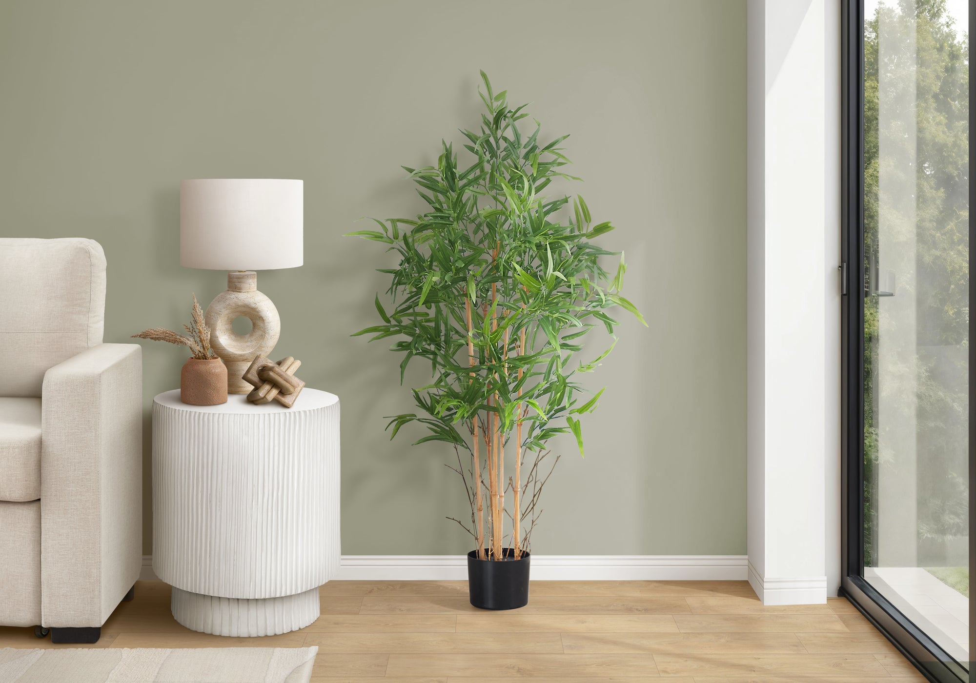 ARTIFICIAL PLANT - 50""H / INDOOR BAMBOO TREE IN A 5"" POT