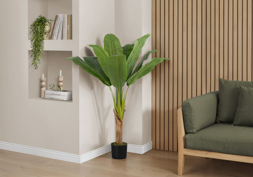 ARTIFICIAL PLANT - 43""H / INDOOR BANANA TREE IN A 5"" POT