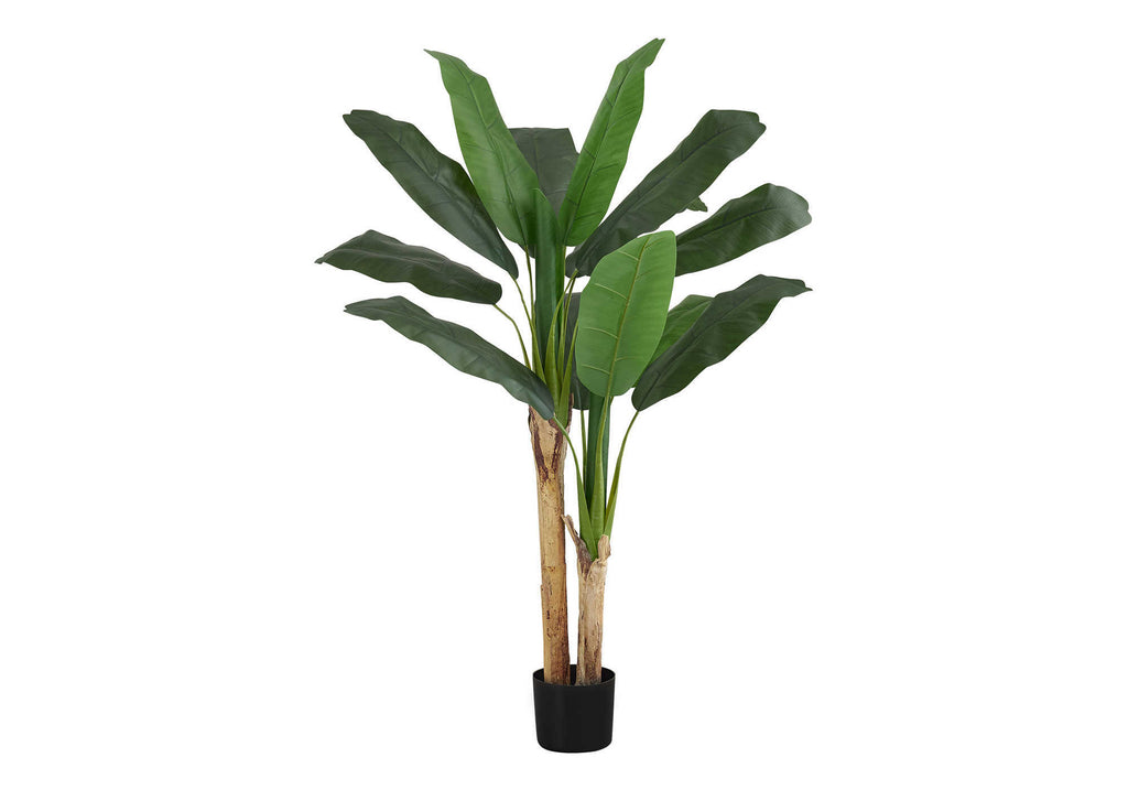 ARTIFICIAL PLANT - 55""H / INDOOR BANANA TREE IN A 6"" POT