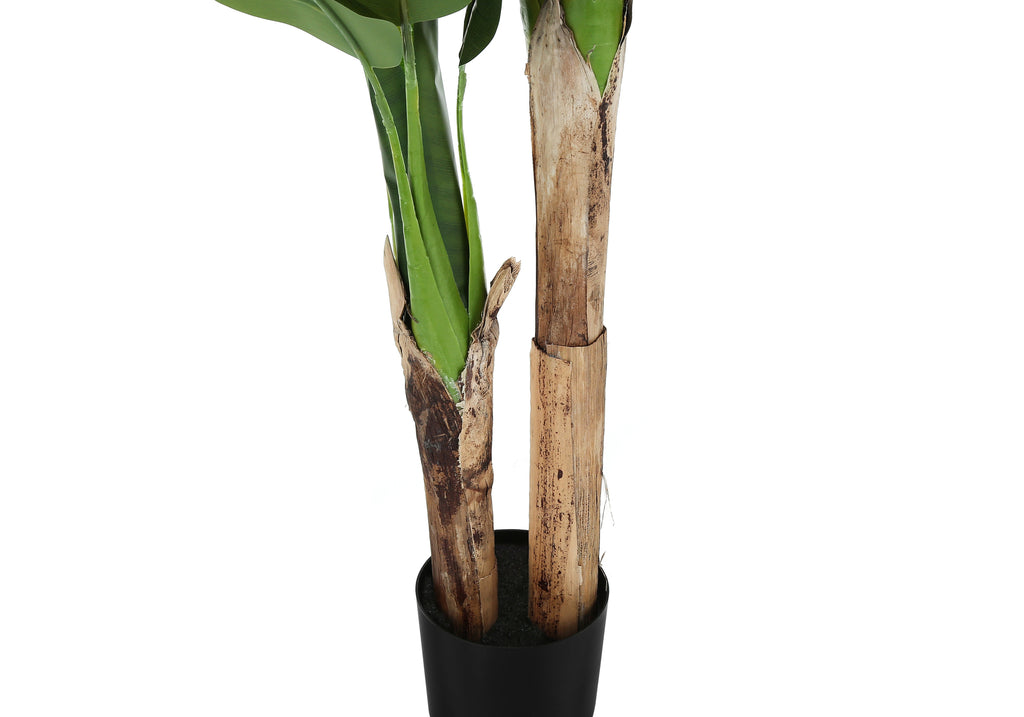 ARTIFICIAL PLANT - 55""H / INDOOR BANANA TREE IN A 6"" POT