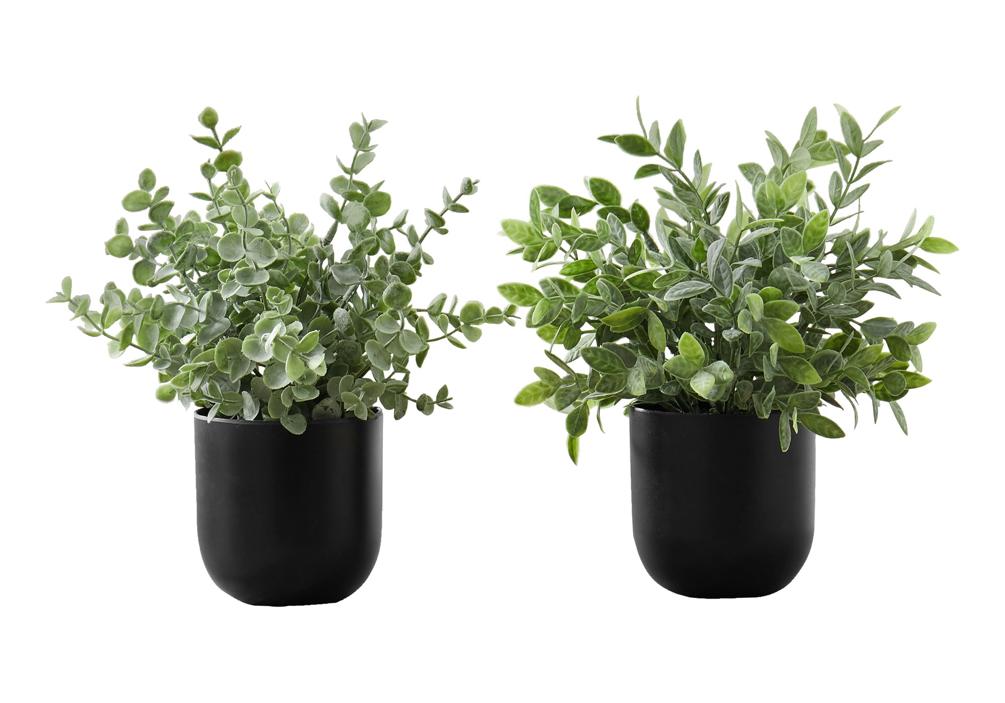 ARTIFICIAL PLANT - 2PCS / 11""H EUCALYPTUS/ GRASS / 5"" POT