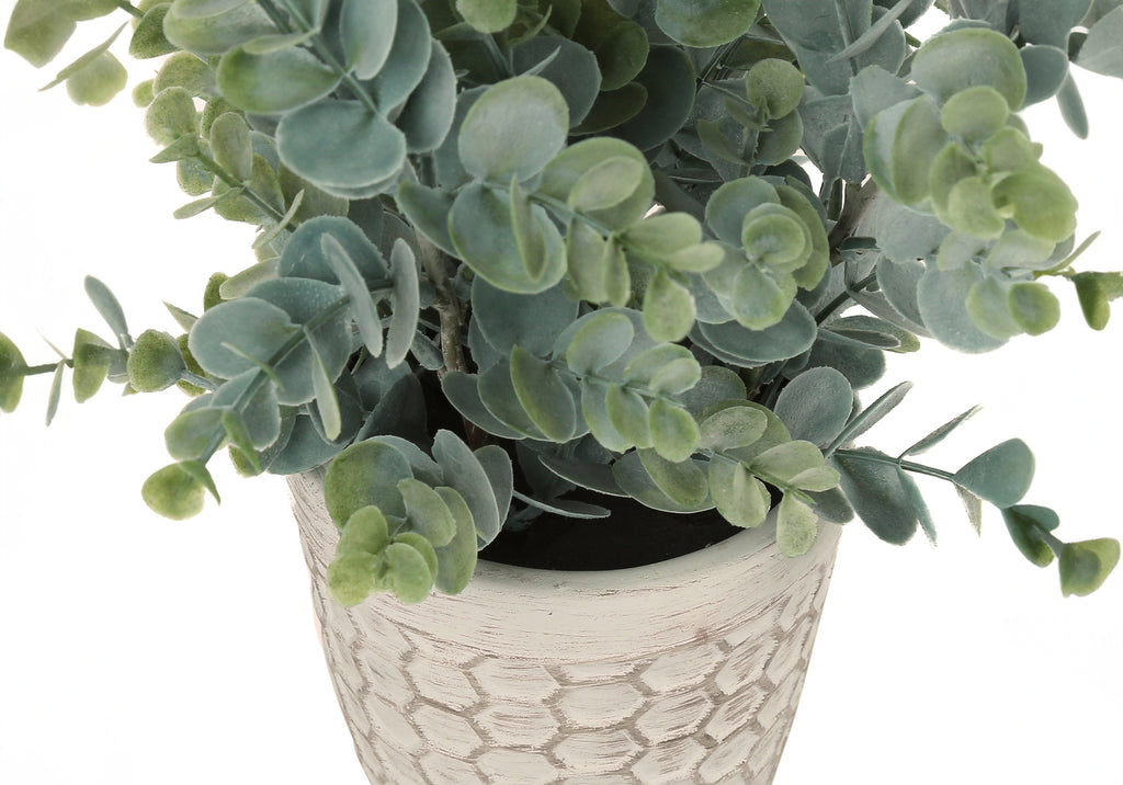 ARTIFICIAL PLANT - 2PCS / 13""H EUCALYPTUS/ GRASS/ 4"" POT