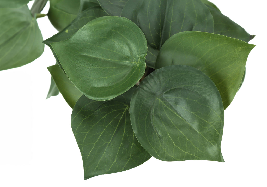 ARTIFICIAL PLANT - 2PCS / 8""H ALOCASIA / 5"" CEMENT POT