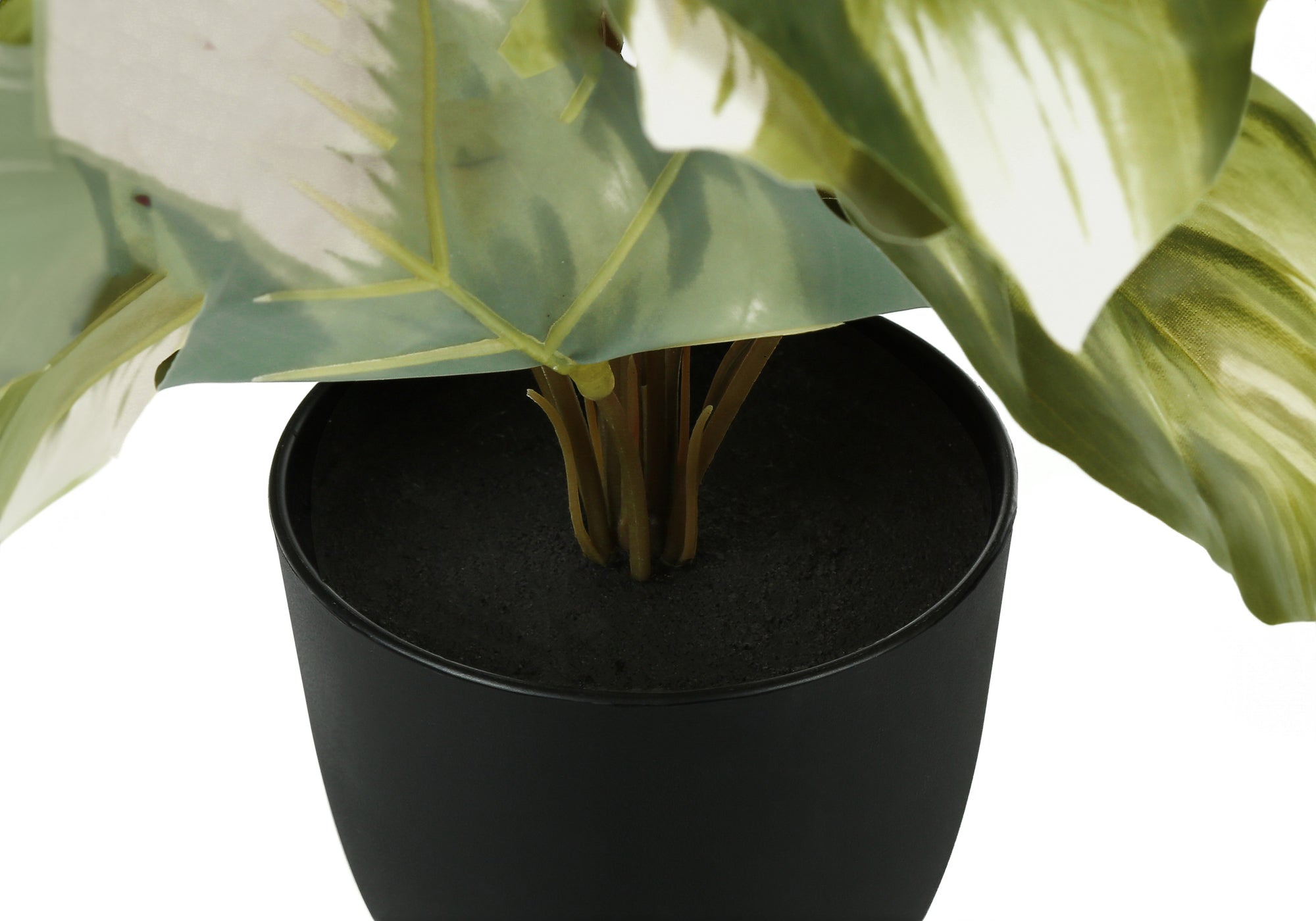 ARTIFICIAL PLANT - 2PCS / 13""H MONSTERA/CALATHEA/ 4"" POT